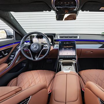 Mercedes-Benz S 400 d 4MATIC, Interior, 2021, 5K, 8K