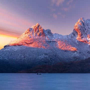 Cradle Mountain, Tasmania, Winter, Sunlight, Morning, Cold, Scenic