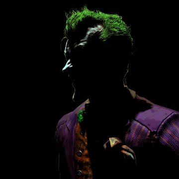 Joker, Batman: Arkham Asylum, Black background, Evil laugh