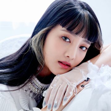 Minnie, Korean singer, K-Pop singer, South Korean, White background, 5K