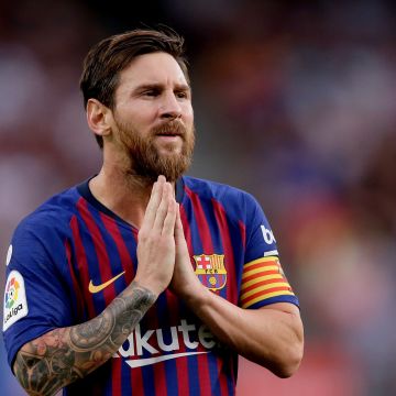 Lionel Messi, Footballer, Argentinian, Praying Hands, Football player