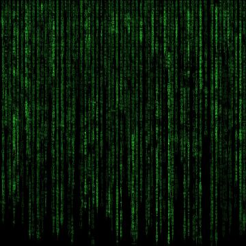 Matrix, Program, Falling, Data illustration, Green Code, Black background, Hacker, Random data, Vertical, Hacking