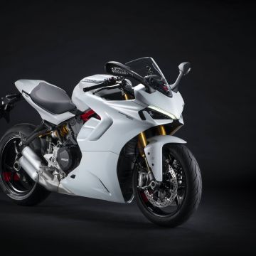 Ducati SuperSport 950, Dark background, Sports bikes, 2021, 5K, 8K