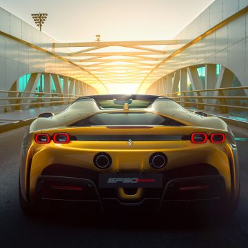 Ferrari SF90 Spider, 8K, 2021, 5K