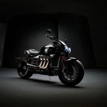 Triumph Rocket 3 TFC, Cafe racer, 2020, Dark background, 5K