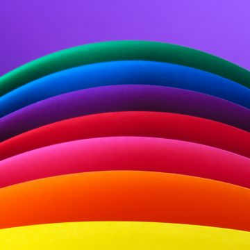 Artwork, Rainbow colors, Colorful background, Multicolor, Curves, Pattern, Texture, Sequence, Vibrant, 5K