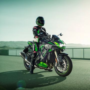 Kawasaki Z H2 SE, Biker, 2021, Sports bikes, Racing bikes