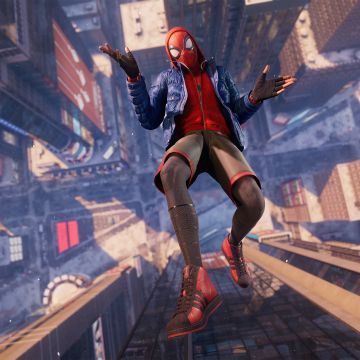 Marvel's Spider-Man: Miles Morales, Gameplay, PlayStation 5, Falling, 2020 Games, Spiderman