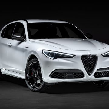 Alfa Romeo Stelvio Veloce Ti, Dark background, 2020, 5K, 8K