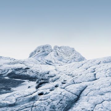 macOS Big Sur, Stock, Cold, Winter, Sedimentary rocks, Daylight, iOS 14, 5K, Vermilion Cliffs