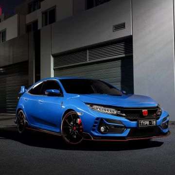 Honda Civic Type R, 2021, 5K, Dark background