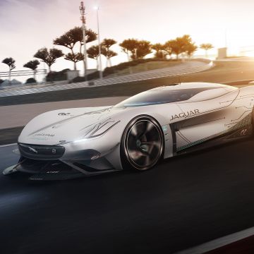 Jaguar Vision Gran Turismo SV, Race track, Hypercars, Concept cars, 2021, 5K, 8K