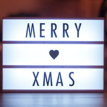 Merry Xmas, Merry Christmas, Lightbox, Love heart, Navidad, Noel