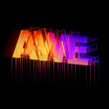 Neon sign, Colorful, Black background, AMOLED, Neon typography