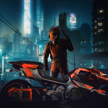 Yaiba Kusanagi CT-3X, Cyberpunk bike, Cyberpunk 2077, 2021 Games