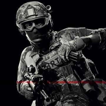 Ready or Not, SWAT, FBI, Police, Black background, 5K