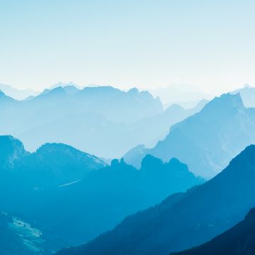 Alpstein, Switzerland, Mountain range, Landscape, Foggy, Aerial view