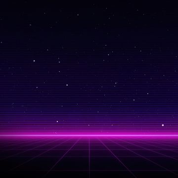 Outrun, Neon, Dark background, Purple