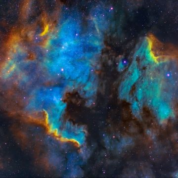 Pelican Nebula, Cygnus, Blue Galaxy, Astronomy, Stars, Cosmic, 5K