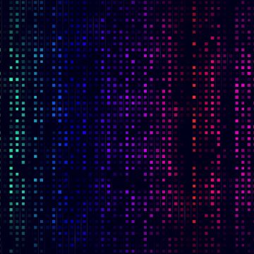 Mosaic, Multicolor, Pattern, Texture, Dark background, Backdrop, Art, Colorful, Squares, Dark aesthetic