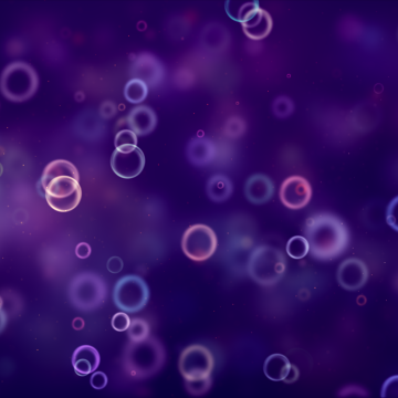 Bubbles, Bokeh, Purple background, Blurred, Pattern