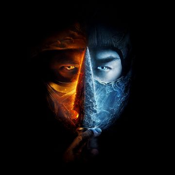 Mortal Kombat, 8K, 2021 Movies, Scorpion, Sub-Zero, Black background, 5K