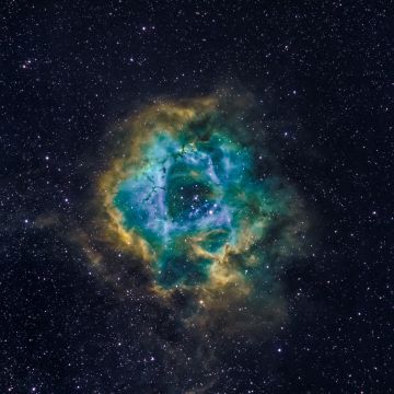 Rosette Nebula, Astronomy, Milky Way, Blue Galaxy, Hubble Palette, Stars, Outer space