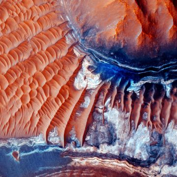 Desert, Mars, Aerial view, 5K, 8K