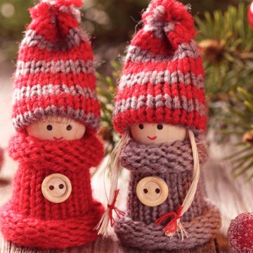 Christmas decoration, Toys, Knitted Toys, Red, Cherries, Cute dolls, Preppy Christmas, Cute Christmas, Navidad, Noel