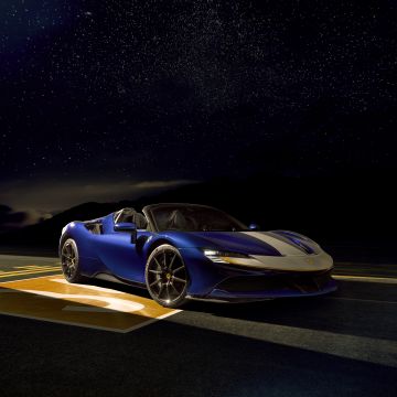 Ferrari SF90 Spider, Luxury sports cars, Assetto Fiorano, 2021, 5K, 8K