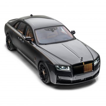 Rolls-Royce Ghost, Mansory, Launch Edition, 2021, White background, Black cars, 5K
