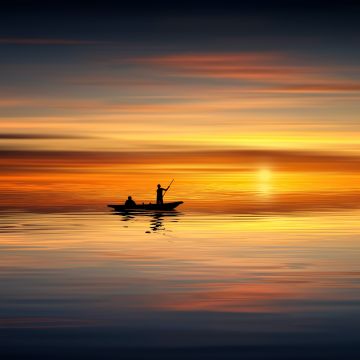 Seascape, Dawn, Dusk, Evening, Boating, Reflections, 5K