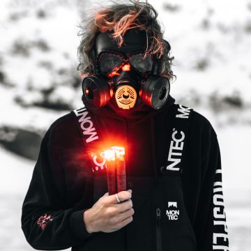 Gas mask, Hoodie, Person, Flare, Adventure, 5K