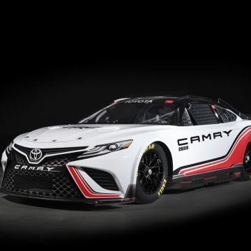 Toyota TRD Camry, NASCAR Race Car, 2021, Dark background, 5K