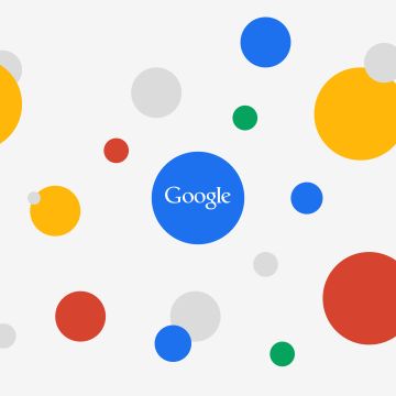 Google, Circles, Multicolor, Colorful, White background, 5K, 8K