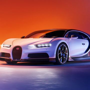 Bugatti Chiron, Sports cars, CGI