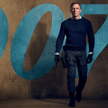 No Time to Die, Daniel Craig, James Bond, 2020 Movies, 5K, 8K