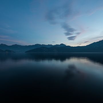 Landscape, Morning, Dawn, Tranquility, Scenery, Mountains, River, Switzerland, 5K, 8K