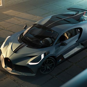 Bugatti Divo, Hyper Sports Cars, CGI, 2021