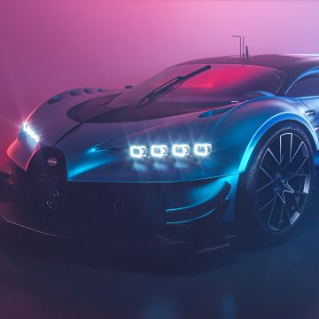 Bugatti Chiron Vision GT, Hyper Sports Cars, CGI