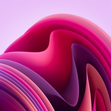 Windows 11, Flow, Light, Pink background, Aesthetic