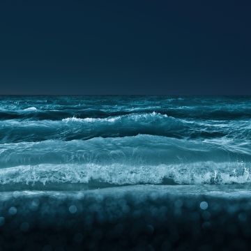 Lake Ontario, Great Lakes of North America, Waves, Body of Water, Night, Cold, Toronto