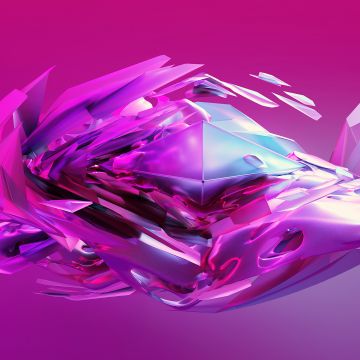 Candy, Pink background, Glass, Pink, Digital render