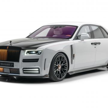 Mansory Rolls-Royce Ghost 2021, White background, 2021, 5K, 8K