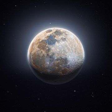 Moon, 8K, Astrophotography, Dark background, Composition, 5K
