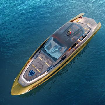 Tecnomar for Lamborghini 63, Luxury yacht, Superyacht, Motor yacht, 2021, 5K
