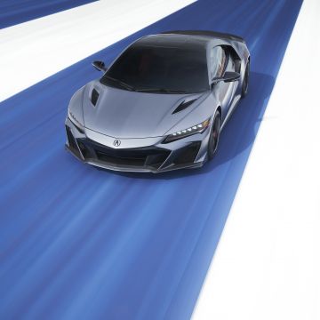 Acura NSX Type S, 8K, Electric Sports cars, Blue background, 2022, 5K