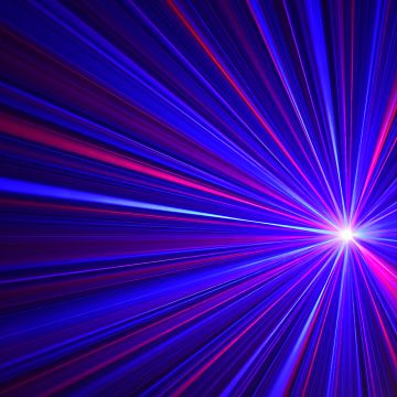 Spinning Laser, Pattern, Blue rays, Vibrant, Glowing lines