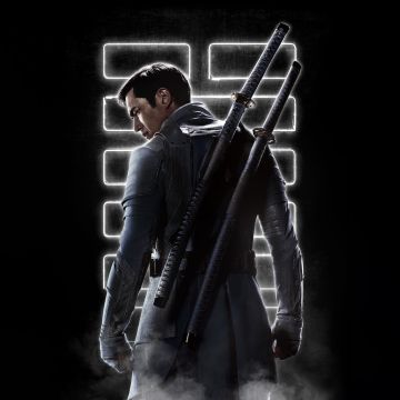 Storm Shadow, Snake Eyes: G.I. Joe Origins, 2021 Movies, Andrew Koji, 5K, 8K, Black background