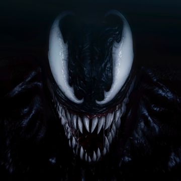Venom, Marvel's Spider-Man 2, 2023 Games, PlayStation 5, Marvel Superheroes, Marvel Comics, Dark background
